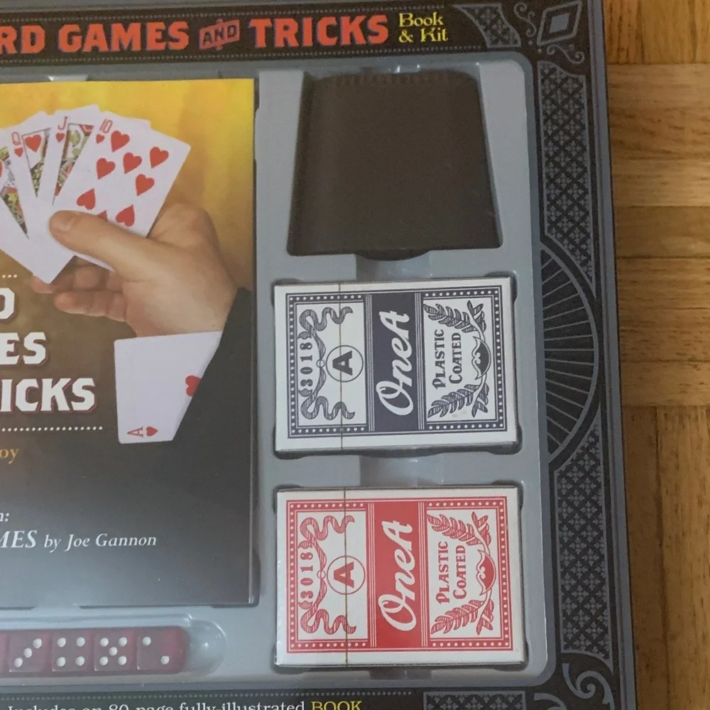 NIB Tricks Set / Card Games with 80-page Fully-Illustrated Book